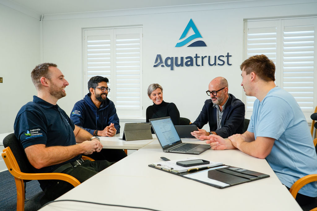 Aquatrust New Branding In Meeting Room